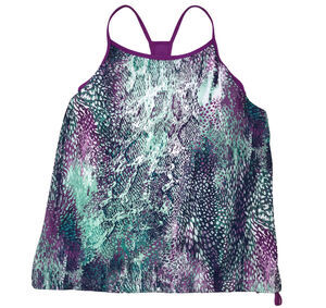 Fabletics Women's Norwalk Tank Racerback Bra Tank Combo Snakeskin Animal Print